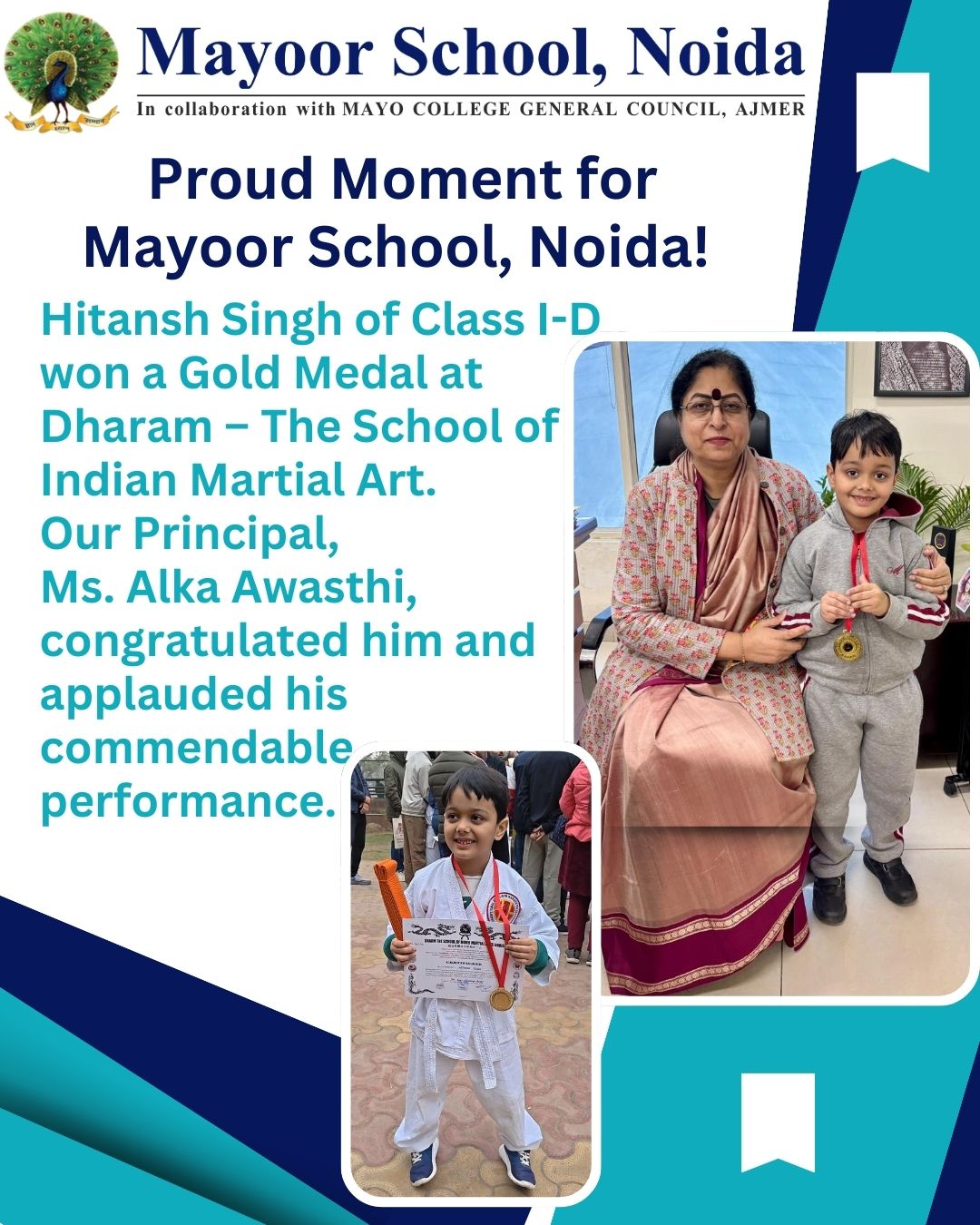 Mayoorian Shines with Gold in Martial Arts